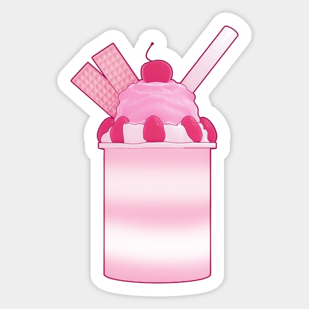 Strawberry Parfait Sticker by VelvepeachShop